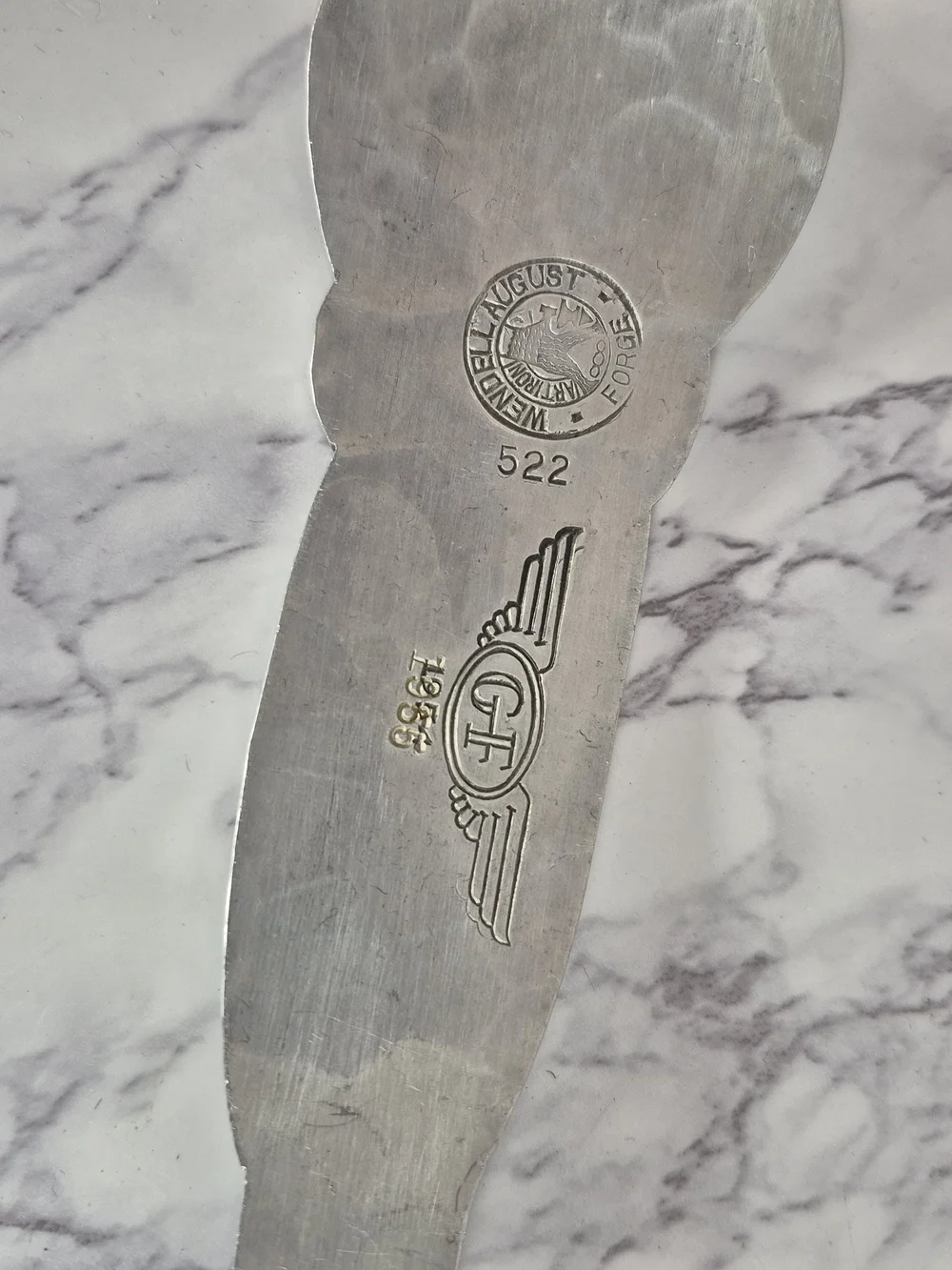 VTG Wendell August Hand Hammered Aluminum Serving Spoon 1955 —  16